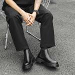 Челси Ботинки Мужские Weishibangwei, цвет Black Fleece-Lined - фото 8