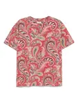 Футболка с принтом пейсли ETRO, розовый - фото
