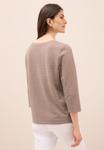 Топ Cecil TWO TONE STRUKTUR, Braun/Taupe - фото 3