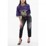 Джинсы Boston Fit с потертостями 18 см Dsquared2, Black - фото 4