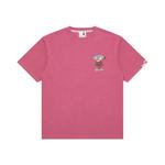Футболка A Bathing APE Ape Head Graphic Aape, розовый - фото