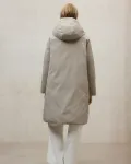 Женское пальто с двусторонним капюшоном Ecoalf, бежевый - фото 4