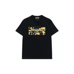 Футболка с принтом логотипа VERSACE JEANS COUTURE, черный - фото