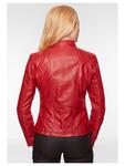Кожаная куртка 7eleven, красный - фото 3