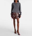 Клатч Emmie с блестками Jimmy Choo, Deep Merlot/Silver - фото 5