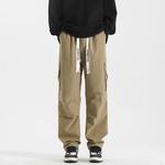 Повседневные брюки унисекс DANGERTIGER, Светлый хаки [Обычная посадка] - фото 3