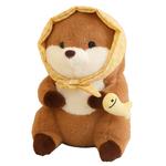 Плюшевая кукла капибара в платке, высота 30 см Tranquility and elegance, синий - фото 4