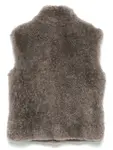 Меховой жилет Liska, серый - фото 2