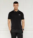 Футболка поло Slim fit Ea7, черный - фото 3