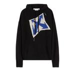 Худи Off-White Thunder Arrow Chunky Knit Hoodie, Black/Peacock - фото