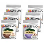 Tassimo Капсулы Cappuccino Mix Pack Cappuccino Classic + Cappuccino Choco 3 упаковки по 48 напитков - фото
