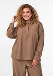 Блуза Zizzi LANGÄRMLIGE , Caribou/Brown - фото