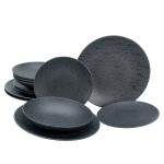 Сланцевый обеденный сервиз Creatable, черный - фото