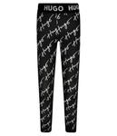 Леггинсы Hugo Kids Slim Fit, черный - фото