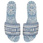 DIOR Женские синие сандалии Dway Slide - фото 5