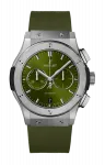 Часы classic fusion chronograph titanium green 42 мм Hublot - фото