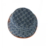 GUCCI GG Canvas Bucket Hat Blue/Brown - фото 5