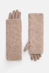 Перчатки из смесовой шерсти Medicine, бежевый - фото 2