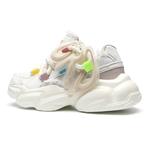 Кроссовки ORD Chunky Sneakers Unisex Low-top White/Green, бежевый - фото