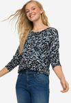 Топ LAURASØN Long sleeved top, Dark Blue - фото 5