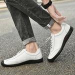 Повседневные мужские белые экстравагантные туфли - фото 4