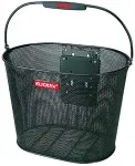 Корзина для велосипеда KlickFix "Корзина на переднее колесо Oval Plus EF", черный - фото