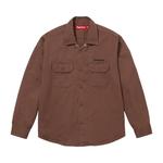 Рубашка Supreme Snow White Work Shirt, Brown - фото