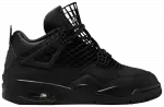 Кроссовки Air Jordan Wmns Air Jordan 4 Retro 'Net - Black', черный - фото