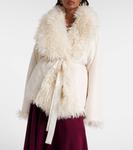 Оверсайз пальто Norma Kamali, Cream - фото 6