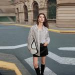 ELLE Рубашка Women's Stripes Lapel - фото 7