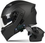 Шлем мотоциклетный Uueybsg Bluetooth Modular, черный - фото