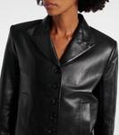 Кожаный блейзер saraphina Khaite, Black - фото 4