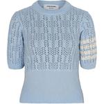 Футболка с узором пойнтеле THOM BROWNE, голубой - фото