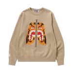 Толстовка BAPE Tiger Crewneck 'Beige' - фото
