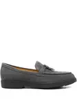 Лоферы с кисточками Doucal'S, серый - фото