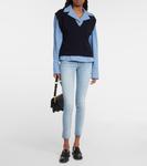 Джинсы скинни с разрезными манжетами Ag Jeans, синий - фото 2