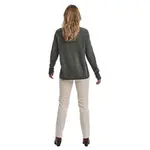 Свитер Vero Moda Crew Lefile v neck, зеленый - фото 2