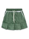 Мини-юбка в полоску GCDS, зеленый - фото