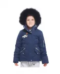 Детская парка с утепленным капюшоном Rokka&Rolla, синий - фото 2
