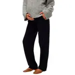 Брюки с высокой талией Mamalicious Lif Straight, черный - фото