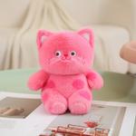 Плюшевая кукла в горошек 22 см высота Fluffy bear, белый - фото 5