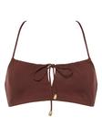 Укороченный топ бикини Abysses ERES, коричневый - фото