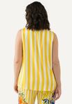 Блуза SLEEVELESS STRIPED Ulla Popken, светло-желтый - фото 3