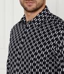 Рубашка мужская Karl Lagerfeld с узором, черный/белый - фото 4