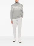 Жаккардовый свитер с высоким воротником Eleventy, серый - фото 2
