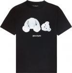 Футболка ice bear tee 'black white' Palm Angels, черный - фото