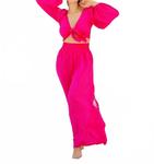 Брюки палаццо цвета фуксии Lia Sahara, фуксия - фото 4