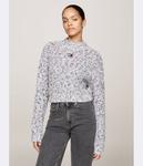 Свитер Cropped fit Tommy Jeans, мультиколор - фото