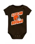 Комплект из 3-х боди Cleveland Browns Play Day для мальчиков и девочек Outerstuff - фото 2