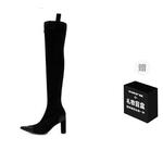 SMFK Сапоги Compass, женские, черные, высота 8 см - фото